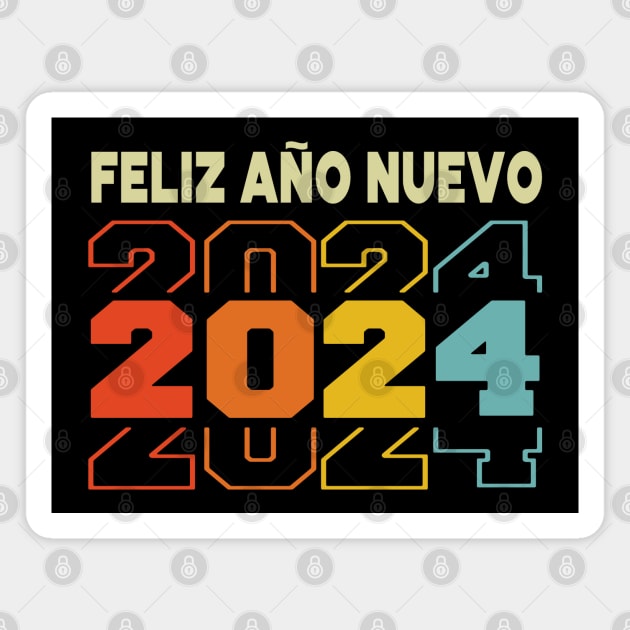Feliz Ano Nuevo 2024 Magnet by Etopix